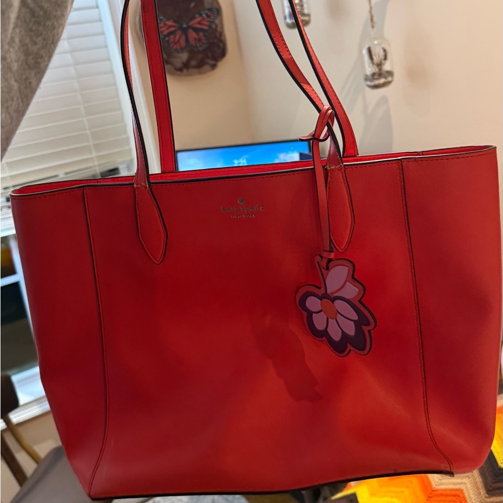 Kate Spade Vibrant Orange Tote Bag
